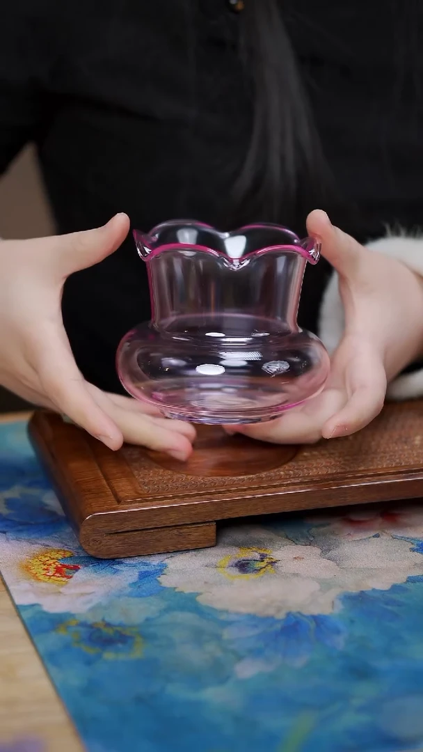 粉色 花型 建水
