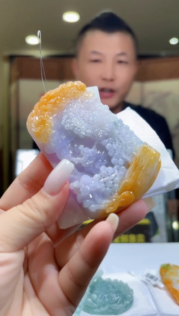 未镶嵌定制翡翠17/1101/C/发其一件/人物