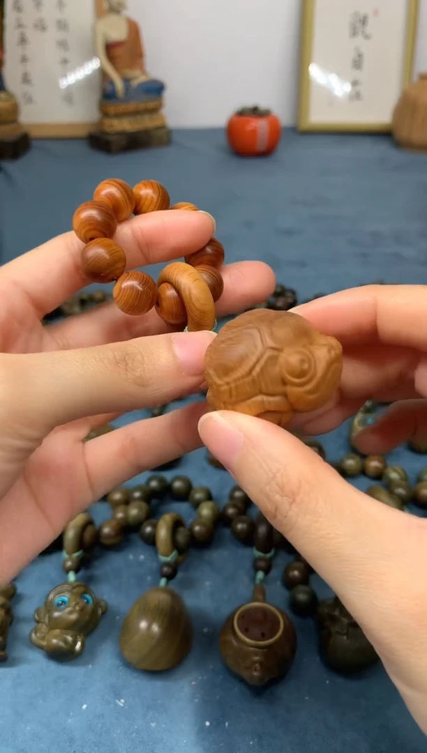 【闪购商品】柏木（崖柏）把件高油料 金钱龟