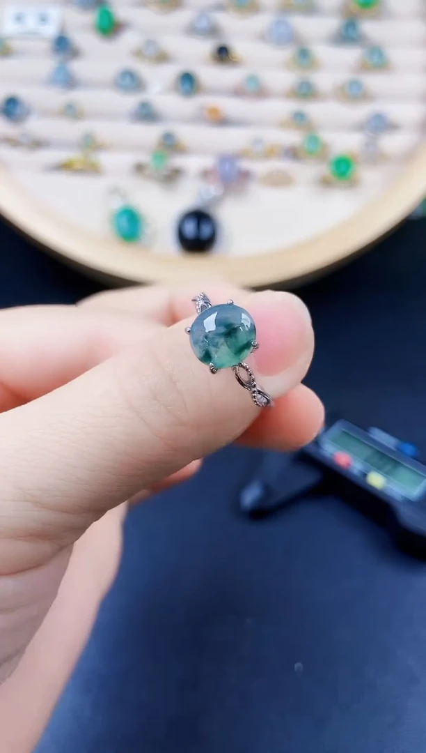 【闪购商品】翡翠戒指银S925镶嵌23123124123