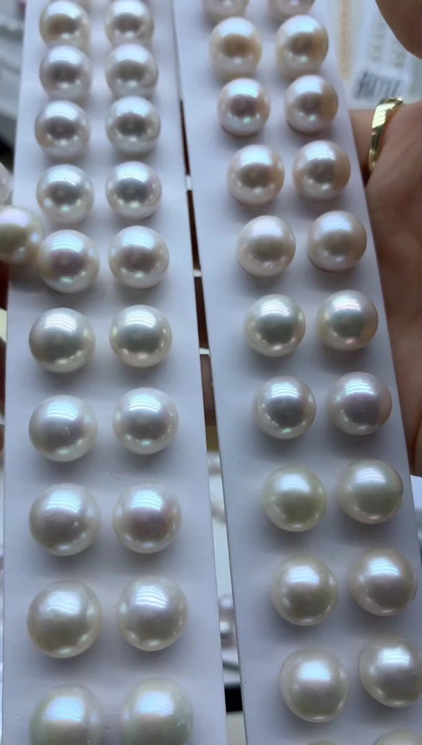 银S925镶嵌淡水珍珠耳饰多样性发其一