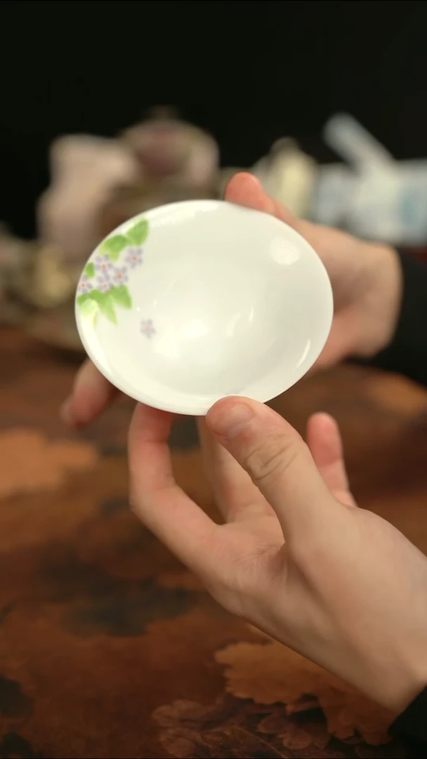 摩吉陶陶闪拍链接 手绘斗笠杯