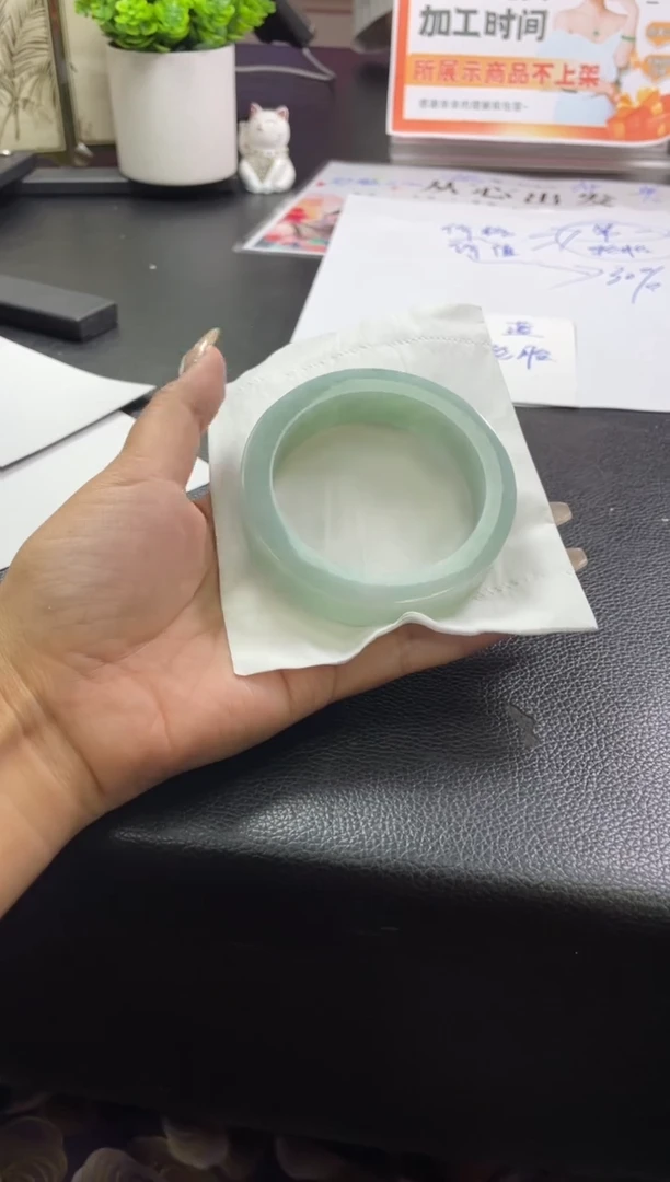 定制翡翠手镯未镶嵌轮胎SZAJC-19-DZS