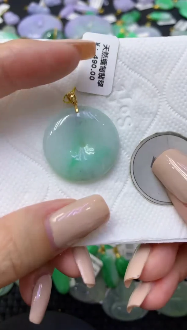 颈饰未镶嵌翡翠天然缅甸翡翠A货