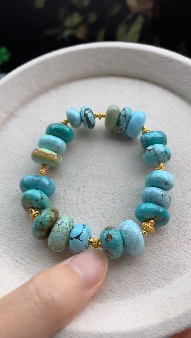 未镶嵌绿松石手串茜.m75