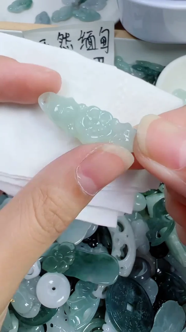 散珠翡翠364号链接，A货翡翠