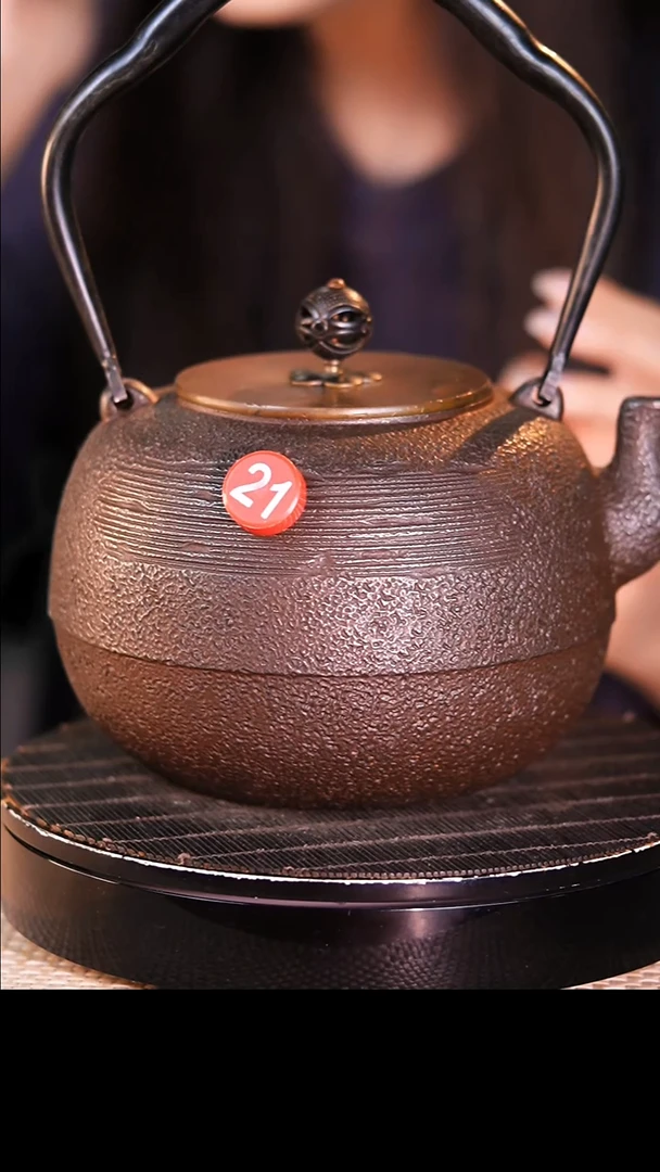 日本回流砂铁壶煮茶煮水壶-红21