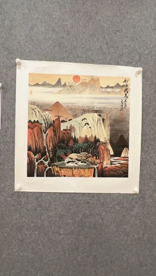 国画李纲-4平尺-山水国画