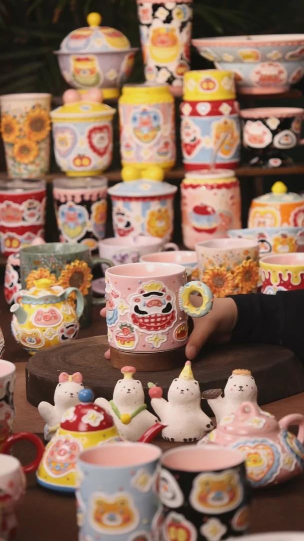 杯子景德镇原创手作陶瓷