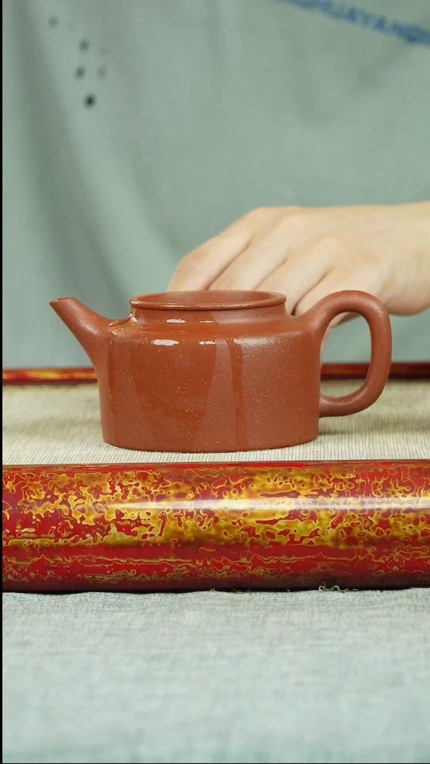 茶壶紫砂剑流德钟 降坡泥 魏茸茸制