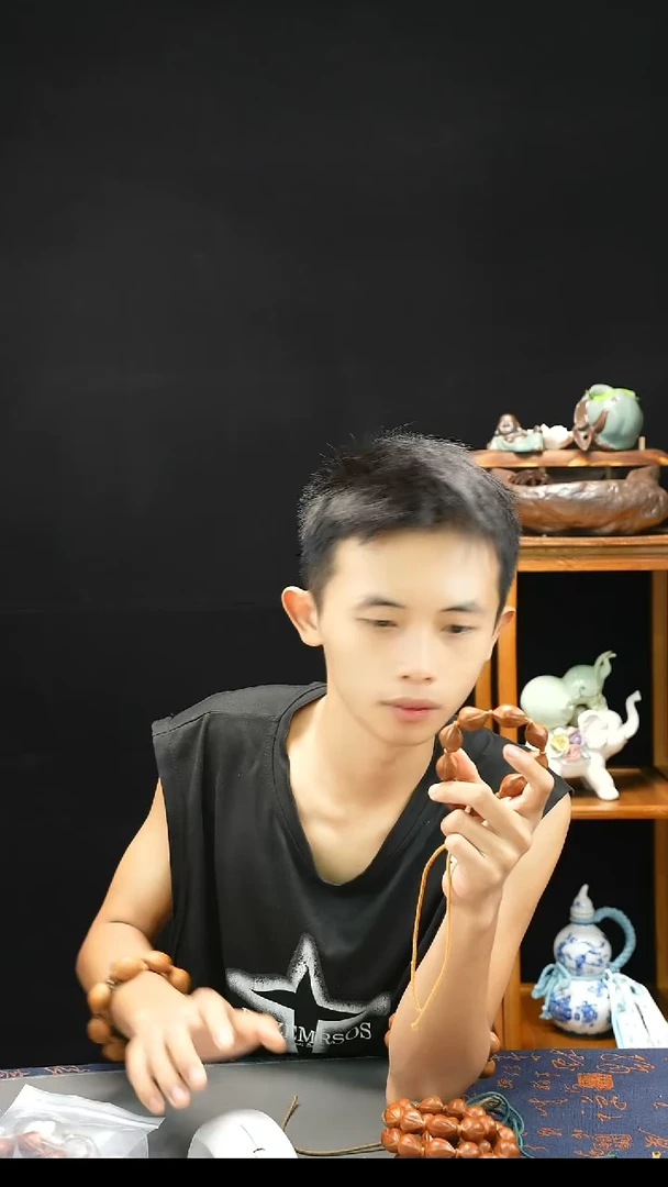 手串橄榄核17梅林红河42