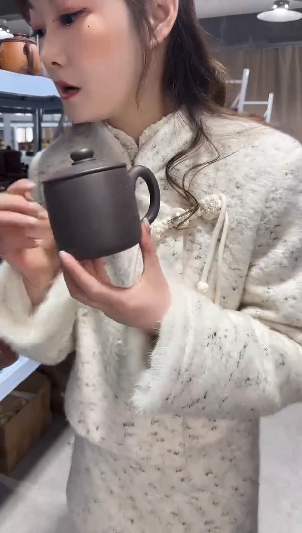 【闪购商品】紫砂盖杯紫砂盖杯天青长乐