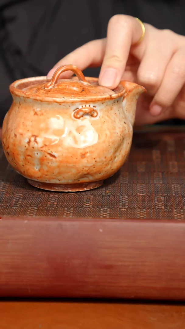 陶瓷奢瓷/瑞寅柴烧茶器（宝瓶）495瑕疵