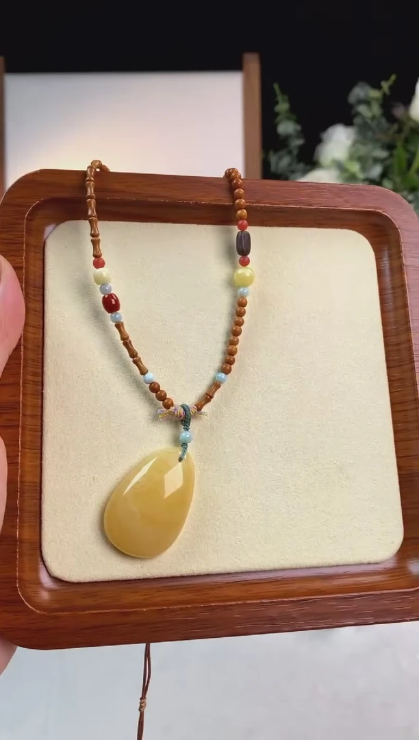 【闪购商品】蜜蜡颈饰未镶嵌锁骨链