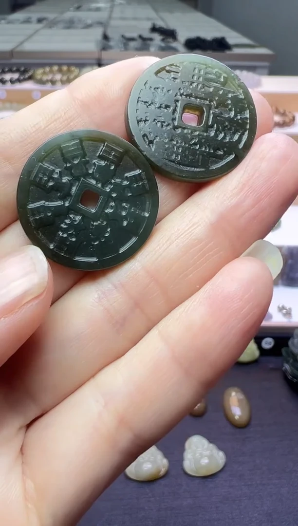 颈饰未镶嵌和田玉22号链接两个10米