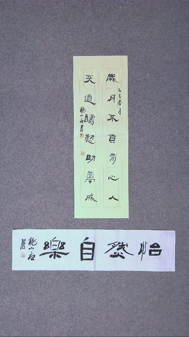 书法杨小立河南南阳69*23尺寸 宋一单四字69*17尺寸大漏价！