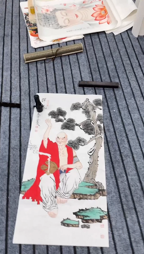 国画精品三尺人物作品