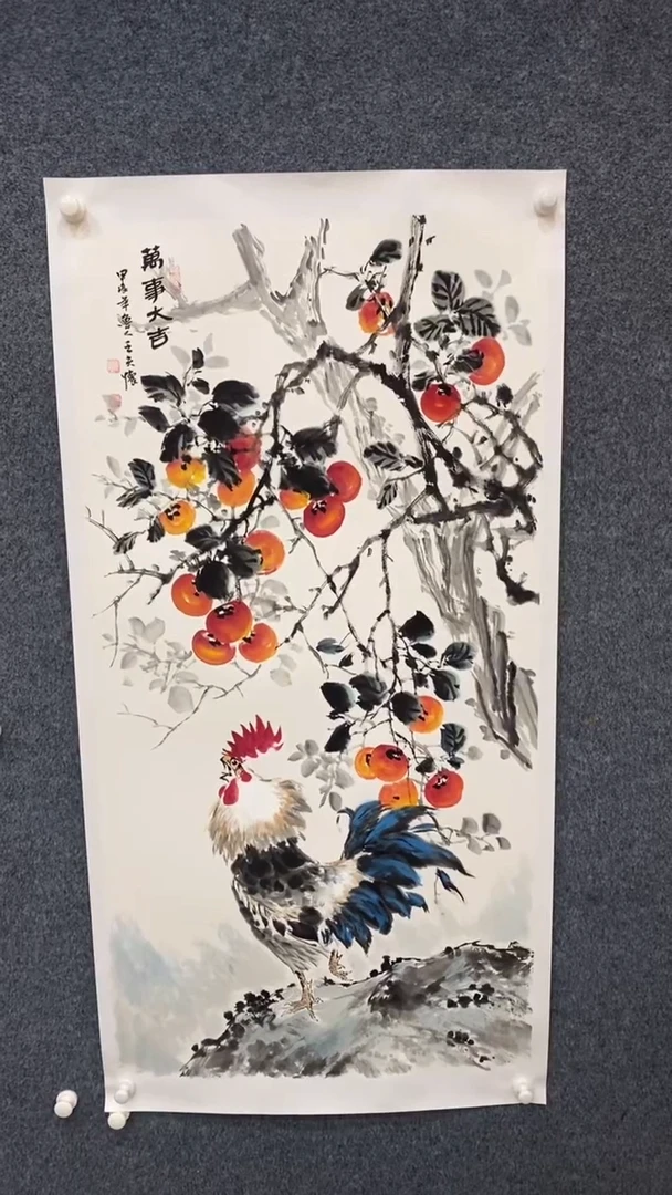 【闪购商品】国画1.20-王夫怀-四尺花鸟-075