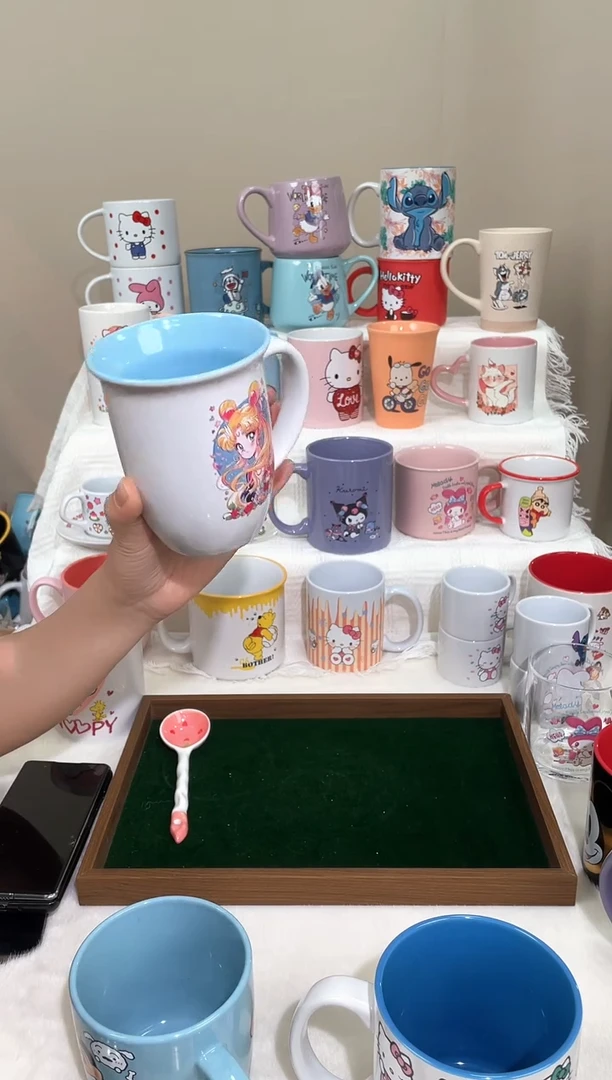 【闪购商品】陶瓷无盖款卡通陶瓷马克杯