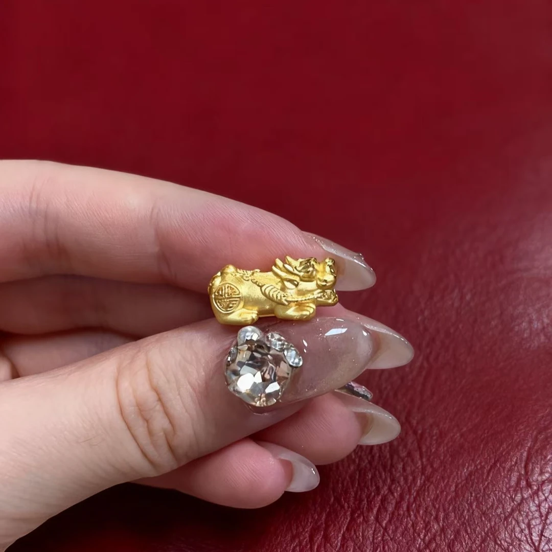 金之之黄金（足金999)  小貔貅  素金  转运珠/吊坠