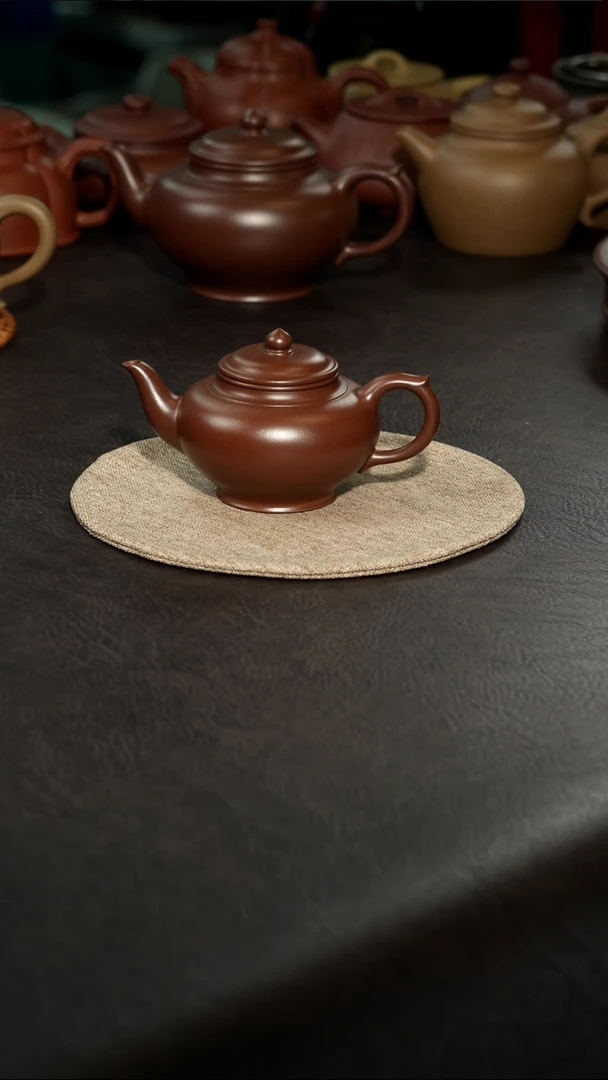 茶壶紫砂11老紫泥笑樱150cc