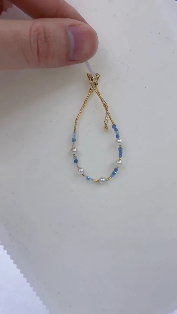 银S925镶嵌手链海水珍珠