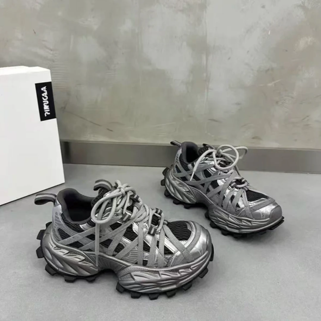 SoleBliss欧洲站老爹鞋女款绑带ins潮新款超火百搭鞋332002-0802