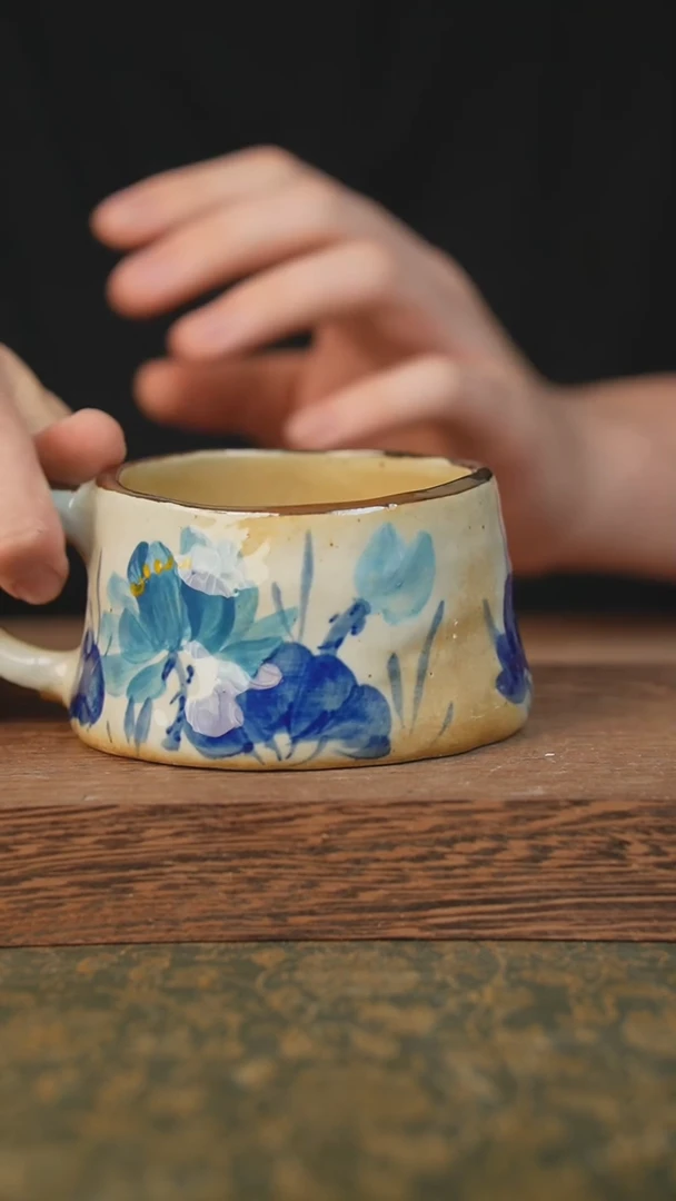 摆件泥垚手作 景德镇手工手绘器物