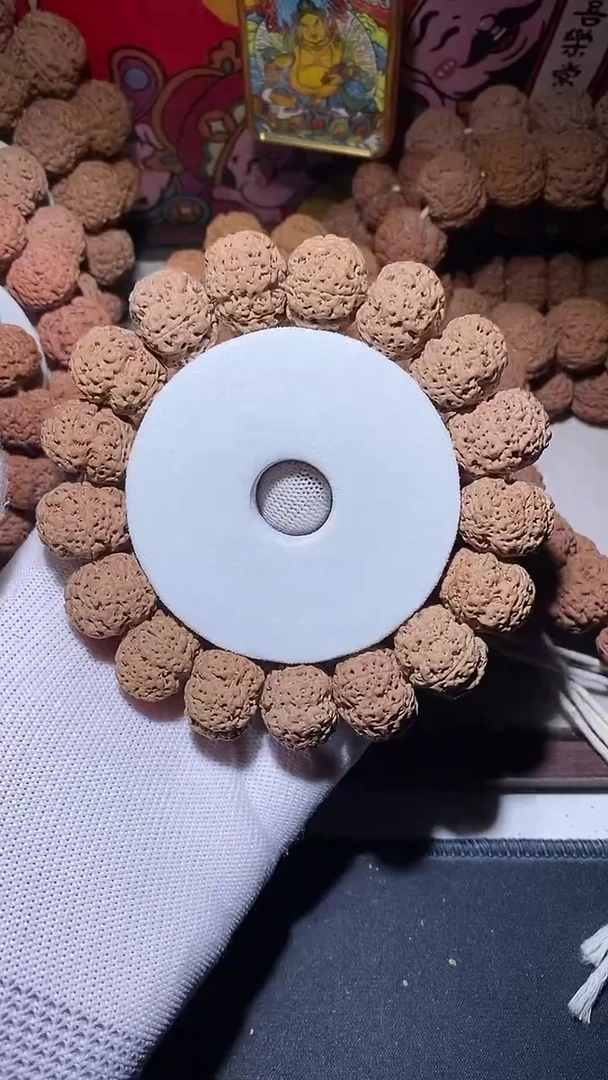 【闪购商品】金刚菩提手串超头针孔细纹粗筋小五星双龙20