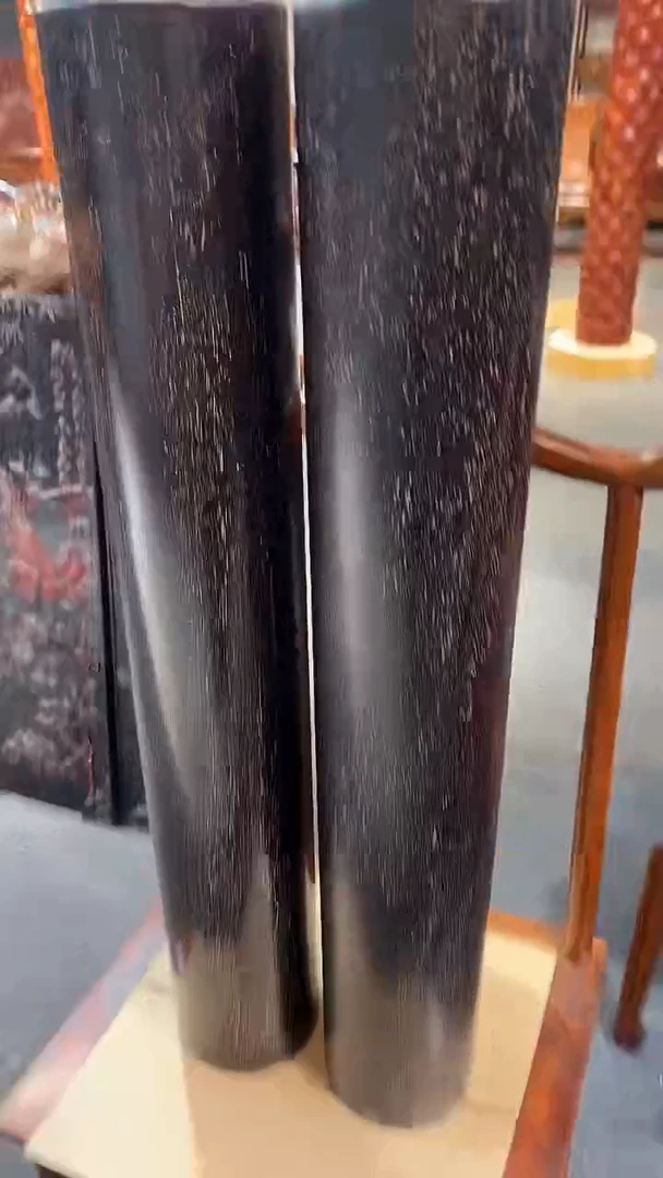木木雕款黑*一对小风柱