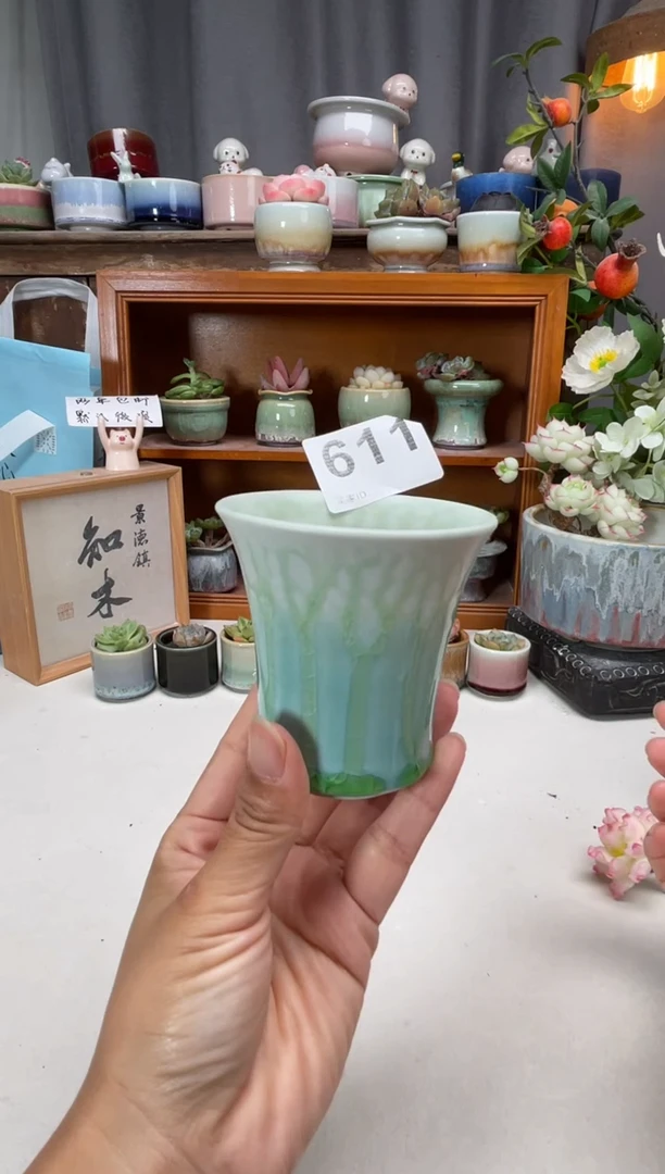 瓷片611知木小芳花盆