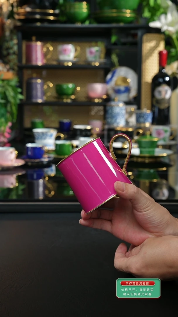 手工玫红马克杯，，，，，