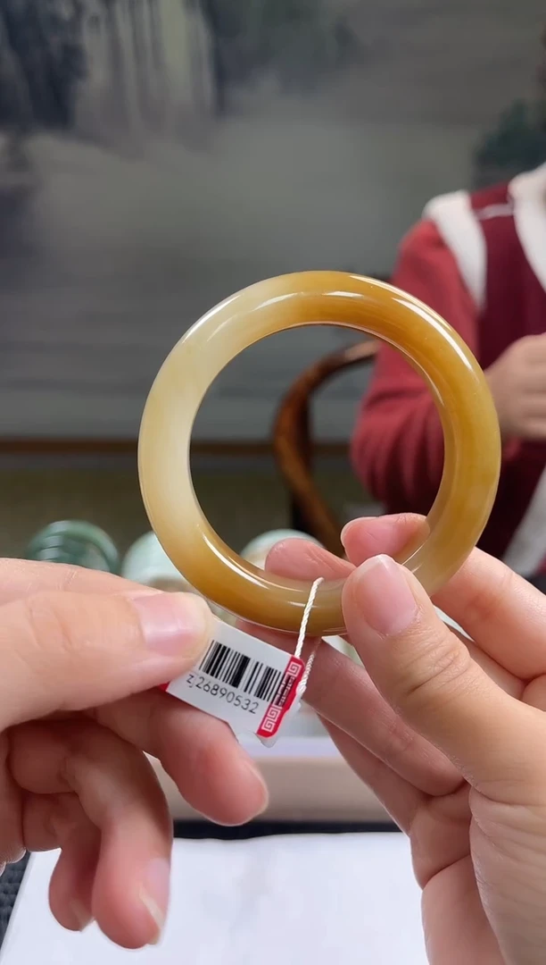 未镶嵌手镯和田玉55+圈口0532