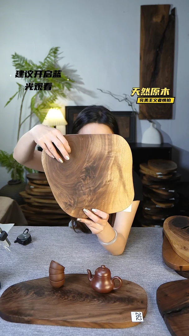 木北美黑胡桃原木.干裂疤结不属于商品质量问题完美主义者慎拍