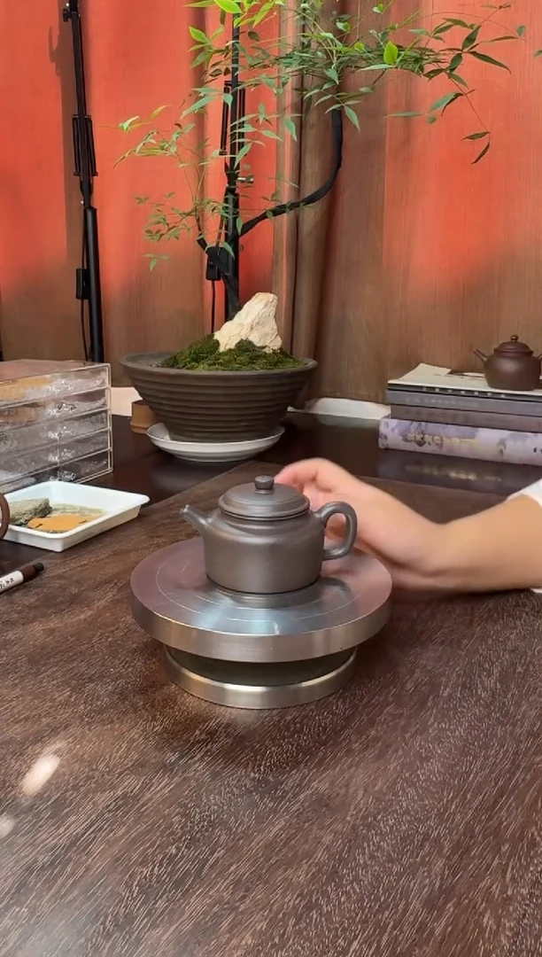 茶壶紫砂大亨德中-半手精工-蠡墅天青-40目-容量：190CC