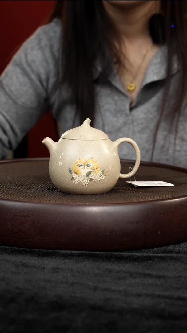 茶壶紫砂TRF09825白皮龙茄瓜180c