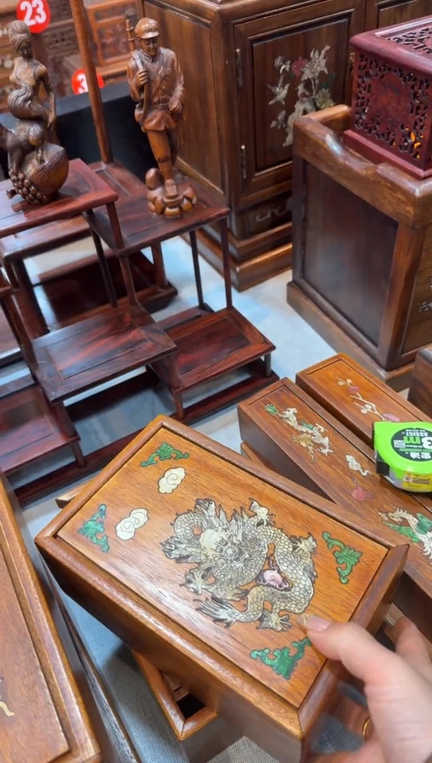 木螺钿镶嵌 大抽拉盒