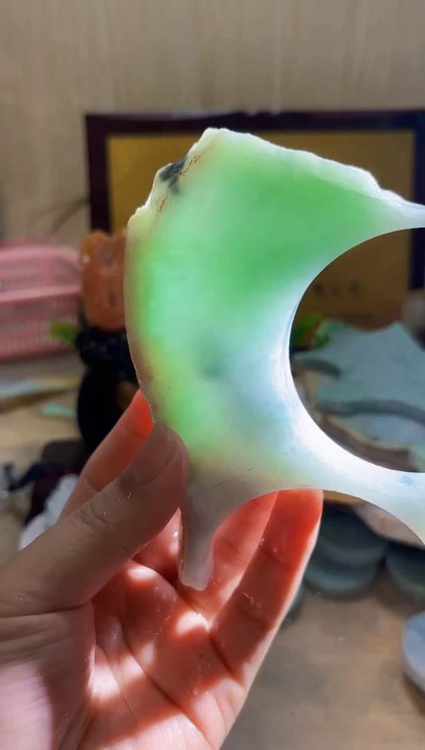 翡翠挂件未镶嵌A货常星2923