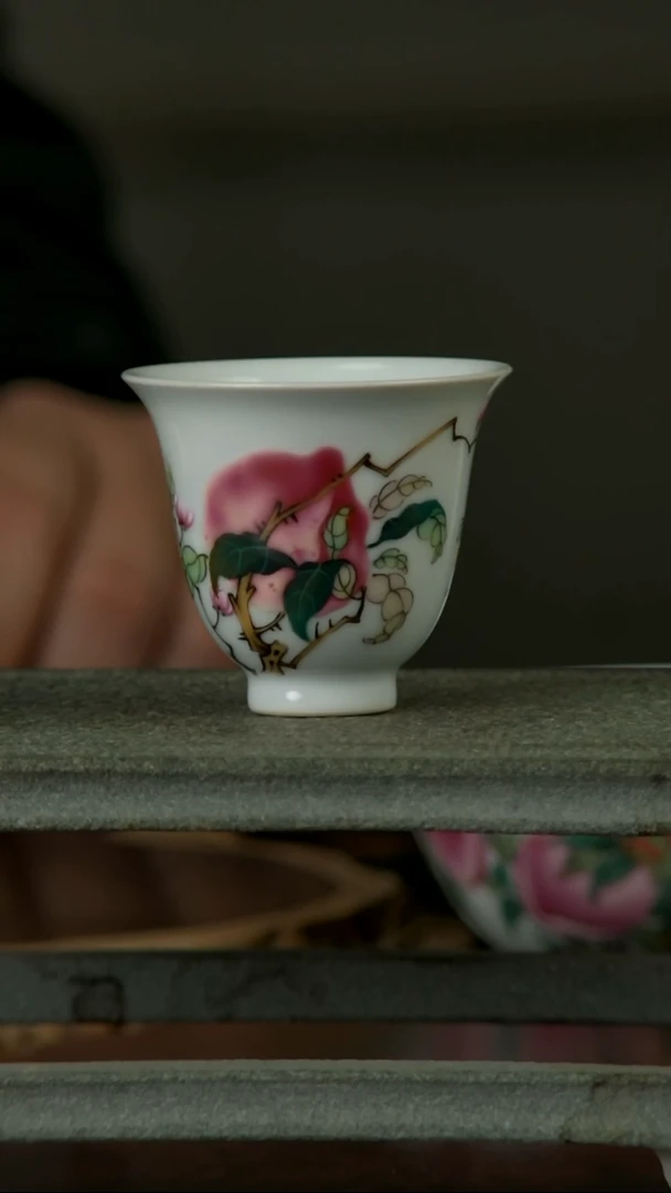 【闪购商品】杯子玩茗堂小蚊香粉彩杯