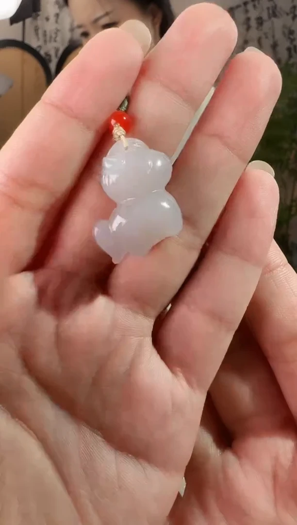 颈饰未镶嵌和田玉卡通小马