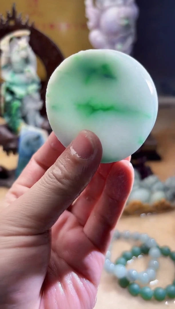 未镶嵌挂件翡翠A货张麦7519