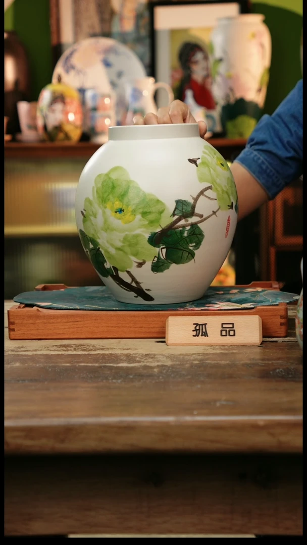 瓷片景德镇纯手工釉下彩精品茶具水杯