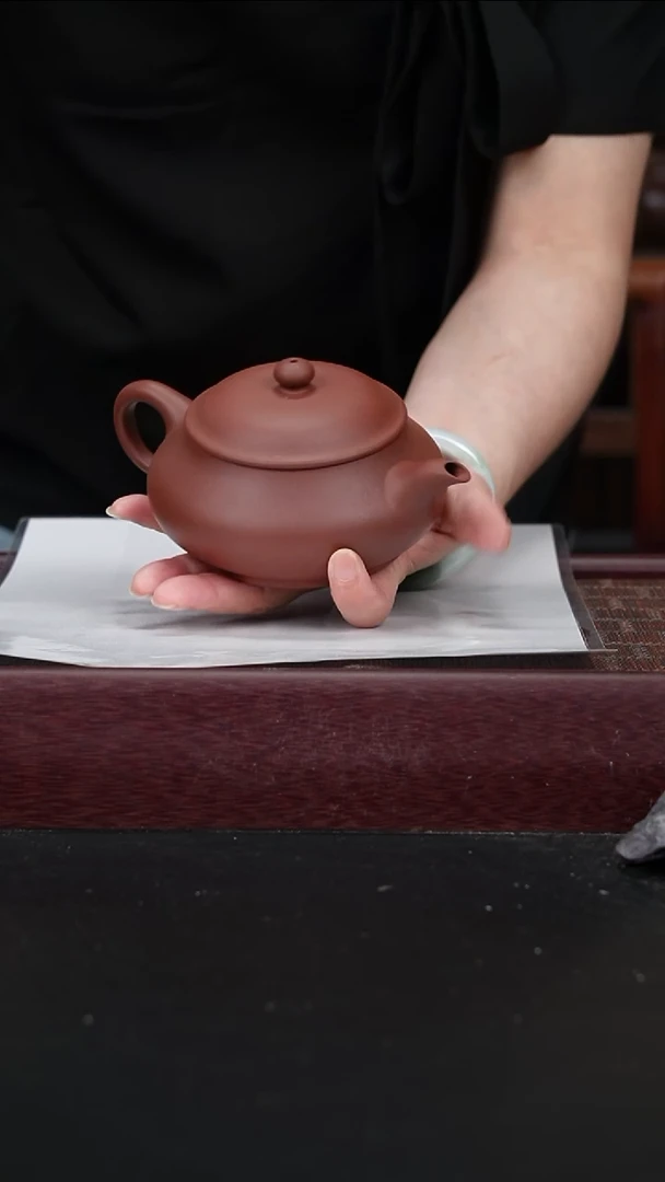 茶壶紫砂底槽青明炉220cc