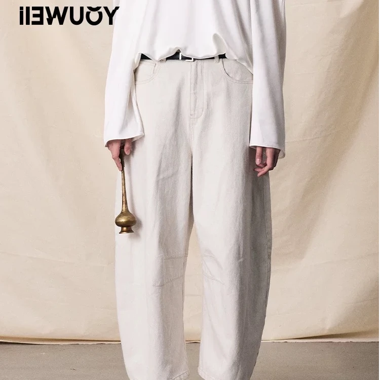 【顾文婷推荐】YOUWEI有尾25  杏色弯刀牛仔裤 Y5125401