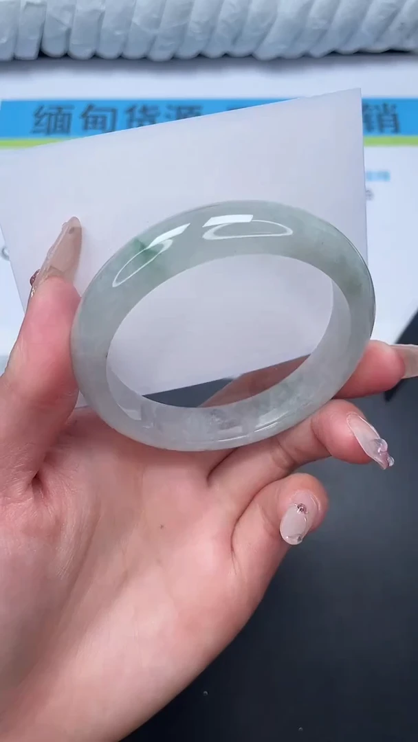 无非金属高冰手镯所见即所得35-59.5洒金有包容