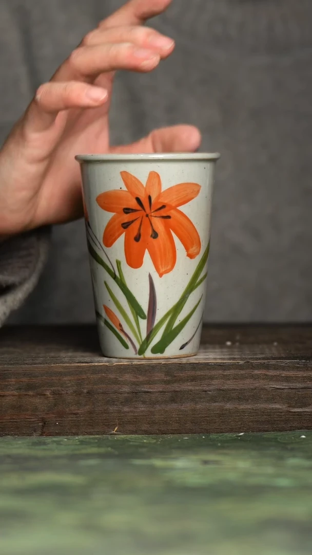 【闪购商品】杯青诗手工手绘瓷器