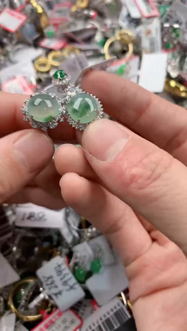 银S925镶嵌戒指翡翠888    4