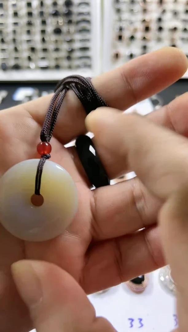 未镶嵌吊坠(不含链)玛瑙/玉髓平安扣