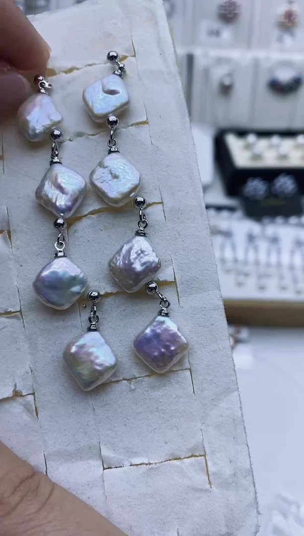 未镶嵌耳饰淡水珍珠耳环多样性发其一