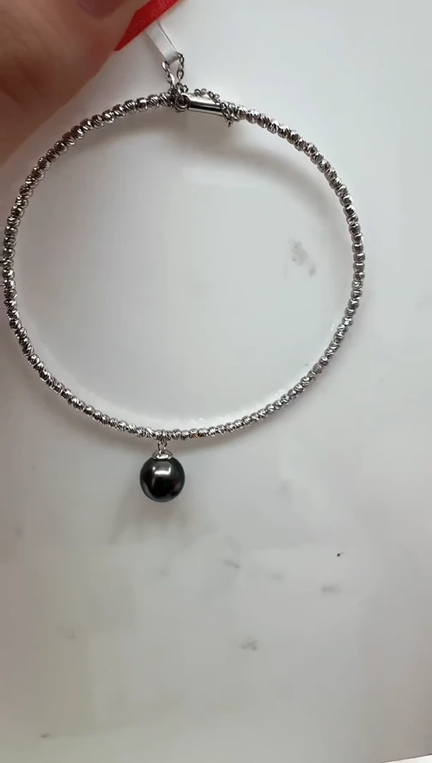 【闪购商品】海水珍珠fz银S925镶嵌海水珍珠手镯